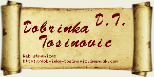 Dobrinka Tošinović vizit kartica